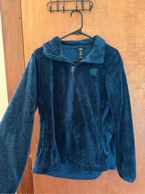 The North Face  Navy Blue Plush Full-Zip  Jacket